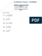 EXAMEN 2 Límites de Sucesiones