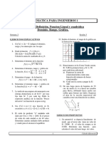 SEPARATA Sem 1 - Sesion 1 Funciones. Definición. Funcion Lineal y Cuadrática