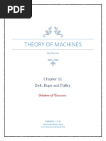 Theory of Machines: Belt, Rope and Pulley