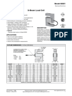 S-Beam Load Cell S-Beam Load Cell: Model 60001