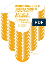 La Agroindustria Rural en La Sierra Norte Provincias de Carchi e Imbabura