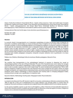 Revisión Bibliográfica de Los Métodos Enseñanza en Educación Física Bibliographic Review of Teaching Methods in Physical Education