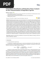 Batteries: Generalized Distribution of Relaxation Times Analysis For The Characterization of Impedance Spectra