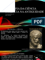 3º Ano - Filosofia Da Ciência - A Ciencia Na Antiguidade.