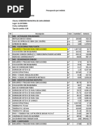 Presupuesto Final