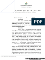 Sentencia Vieiros, María Layla y Otros C Altube, Muerte Durmiendo Departamento