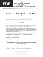 Certificado Quiste