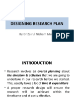 BRE - Designing Research Plan