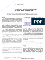 Non-Destructive Testing (NDT) For Determining The Integrity of Seams Used in Joining Flexible Polymeric Sheet Geomembranes