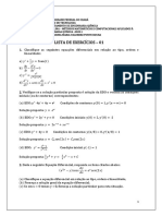 Lista de Exercício 1