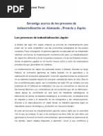 Investiga Acerca de Los Procesos de Industrialización en Alemania - Docx aYMAR