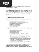 Case Study, Chapter 42, Management of Patients With Musculoskeletal Trauma