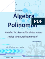 Unidad 4 Acotación de Las Raíces Reales de Un Polinomio Real