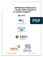 LIST of APPROVED PRODUCTS For Use in Public Water Supply in The United Kingdom