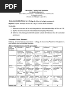 EVALUACIÓN CONTINUA No 2. Código de Ética Del Colegio Profesional