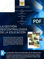 Enfoque Territorial y La Gestión Descentralizada de La Educación