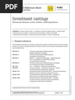 Investment Castings: BDG Reference Sheet