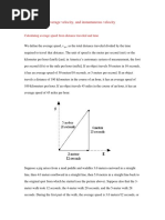 Average Speed, Average Velocity, and Instantaneous Velocity