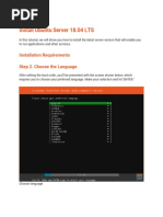 Install Ubuntu Server 18