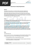 Attachment 07 - Subcontractor's Quality Management Requirements