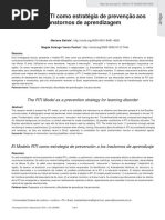 O Modelo RTI Como Estrategia de Prevencao Aos Tran