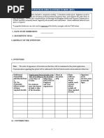 IDF-Template, Invention Disclosure Form