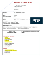 10° Plan de Desarrollo Curricular 2021