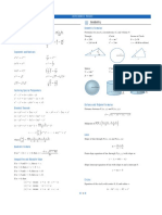 Algebra Geometry: Arithmetic Operations Geometric Formulas