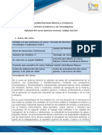 Syllabus Del Curso Química General