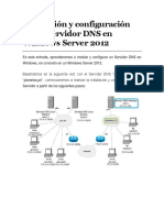 Instalación y Configuración de Un Servidor DNS en Windows Server