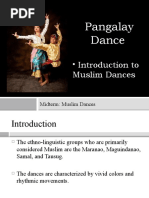 Pangalay Dance: - Introduction To Muslim Dances