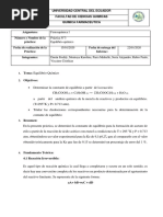 Informe 3 - Equilibrio Quimico