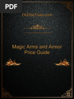 Magic Arms and Armor Price Guide