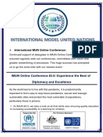 IMUN Online Conference 83.0: Experience The Best of Diplomacy and Excellence