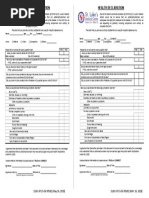 SLMC Health Declaration Form