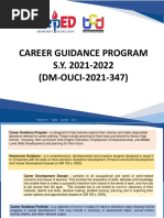 Career Guidance Program Procedure ME Annexes S.Y. 2021 2022 2