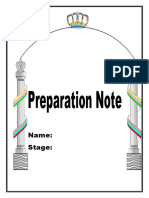 Preparation Notebook Aim High