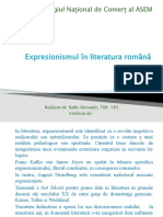 Expresionismul În Literatura Română