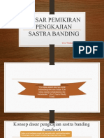 Dasar Pemikiran Pengkajian Sastra Banding