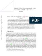 Breast Cancer Diagnosis in Two-View Mammography Using End-To-End Trained Efficientnet-Based Convolutional Network