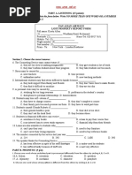 Section 1. Listen and Complete The Form Below. Write NO MORE THAN ONE WORD OR A NUMBER For Each Answer. Question 1-5