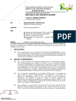 INFORME LEGAL - Informe de Precalificación - No Ha Lugar