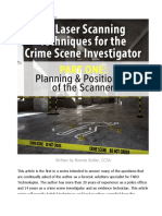 3D Laser Scanning Techniques For The Crime Scene Investigator - Part One