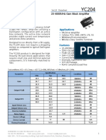 Description Applications: 20-4000Mhz Gain Block Amplifier