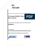 Jedec Standard: N-Channel MOSFET Hot Carrier Data Analysis