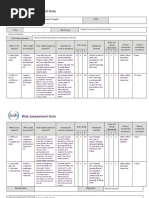 Risk Assessment Form: Zibran Anwar Sayyad