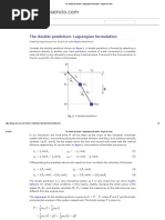 The Double Pendulum - Lagrangian Formulation - Diego Assencio