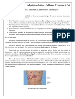 Propedêutica Abdominal - Percussão e Palpação