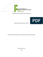 Projeto de Um Transferidor de Calor - Dimensionamento de Um Condensador de Geladeira