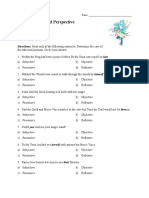 Pronoun Case and Perspective Worksheet Reading Level 01